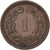 Munten, Zwitserland, Rappen, 1892, Bern, ZF+, Bronze, KM:3.1