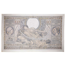Banknote, Belgium, 100 Francs-20 Belgas, 1943, 1943-06-04, KM:107, AU(55-58)