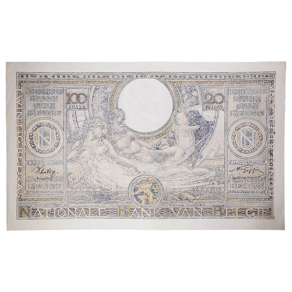 Banknote, Belgium, 100 Francs-20 Belgas, 1943, 1943-06-04, KM:107, EF(40-45)