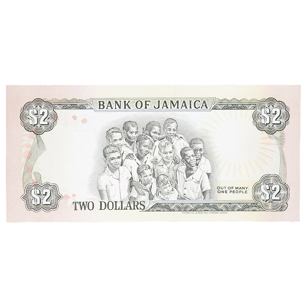 Billet, Jamaïque, 2 Dollars, 1992, 1992-05-29, KM:69d, NEUF