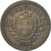 SWITZERLAND, Rappen, 1897, Bern, KM #3.1, AU(50-53), Bronze, 1.49