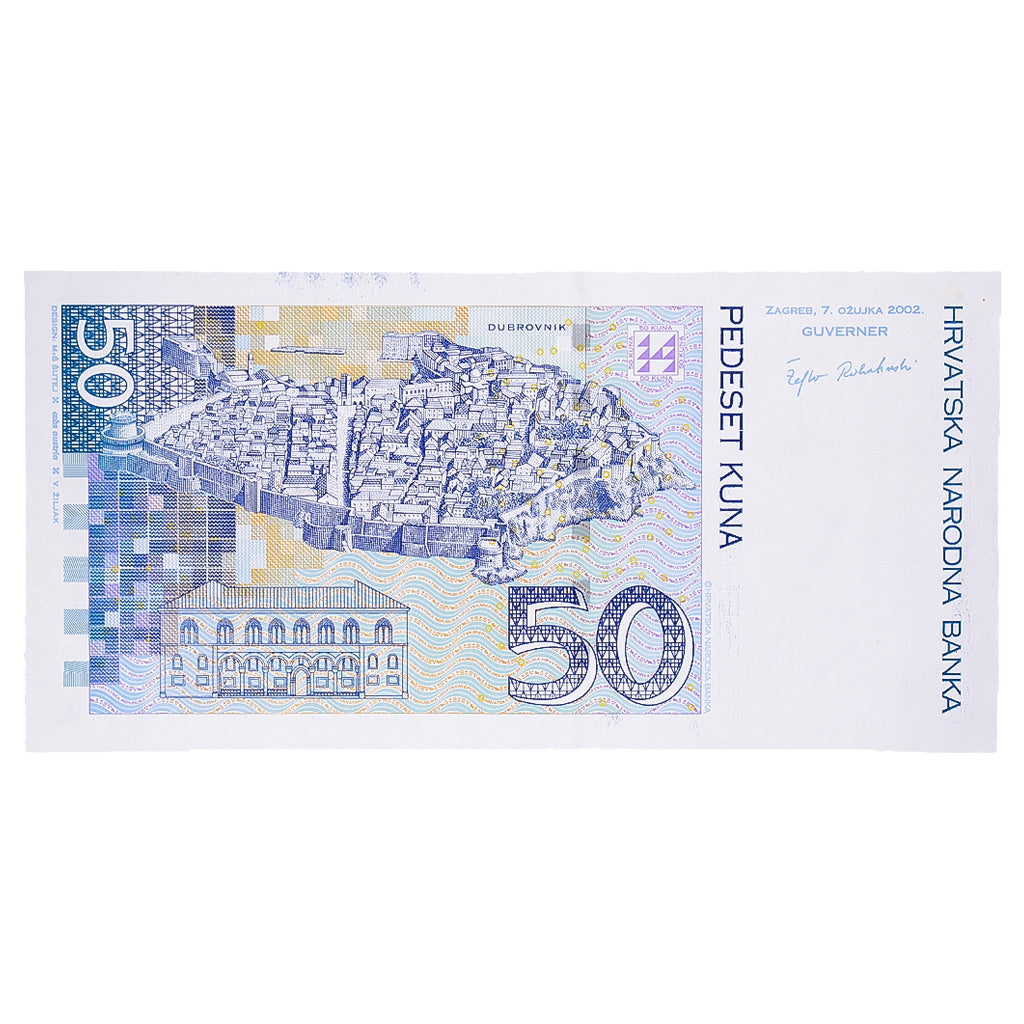 Banknote, Croatia, 50 Kuna, 2002, 2002-03-07, KM:40, EF(40-45)