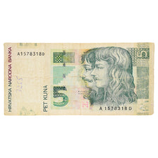 Banknote, Croatia, 5 Kuna, 2001, 2001-03-07, KM:37, VF(20-25)
