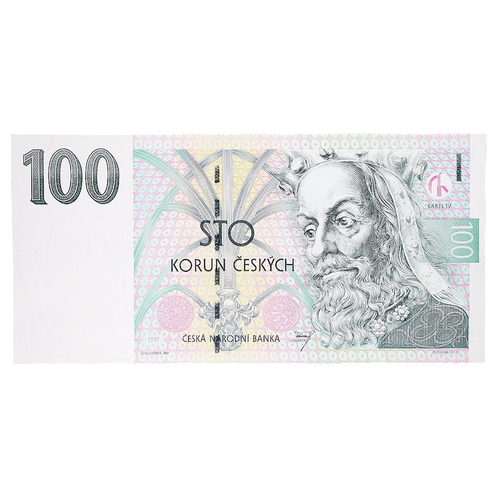 Banknote, Czech Republic, 100 Korun, 1997, KM:18, AU(50-53)