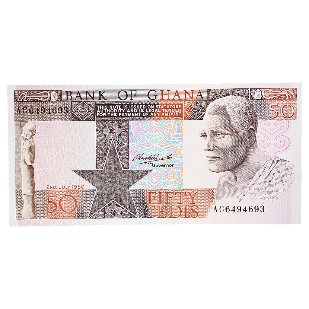 Banconote, Ghana, 50 Cedis, 1980, 1980-07-02, KM:22b, FDS