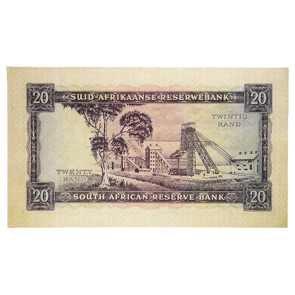 Banknote, South Africa, 20 Rand, Undated (1962), KM:108a, UNC(63)