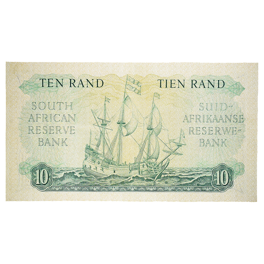 Banknote, South Africa, 10 Rand, Undated (1962), KM:107b, AU(55-58)