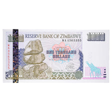 Nota, Zimbabué, 1000 Dollars, 2003, KM:12a, UNC(65-70)