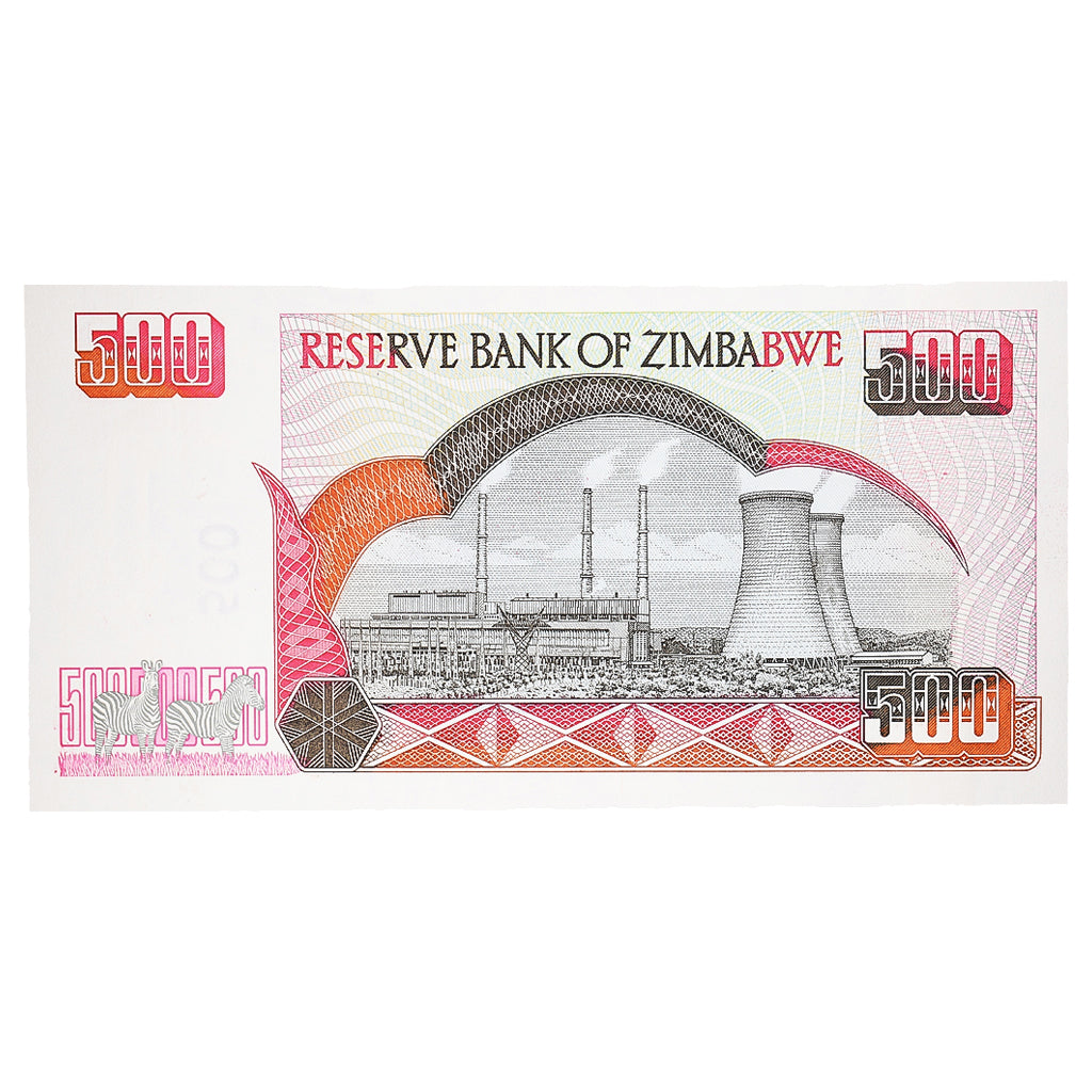 Billet, Zimbabwe, 500 Dollars, 2001, KM:10, NEUF
