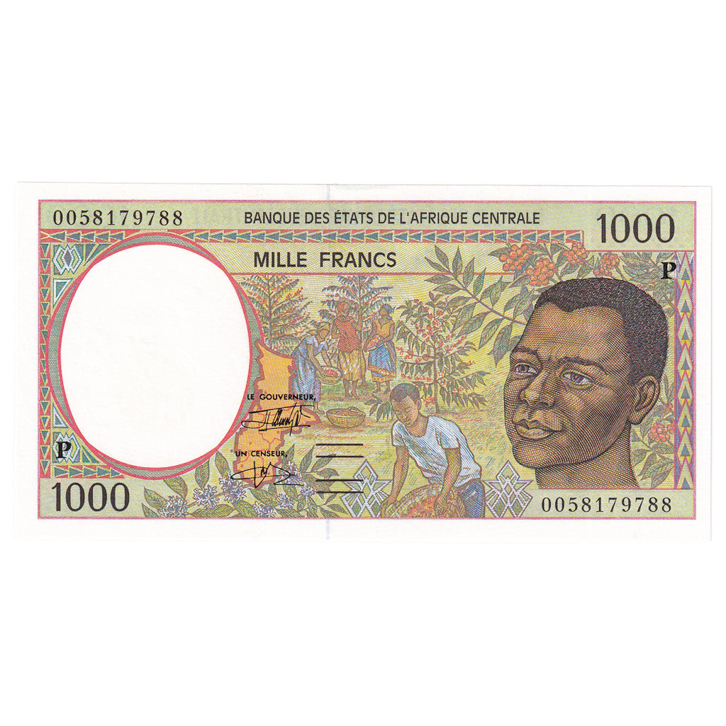 Banknote, Central African States, 1000 Francs, 2000, KM:602Pg, UNC(65-70)
