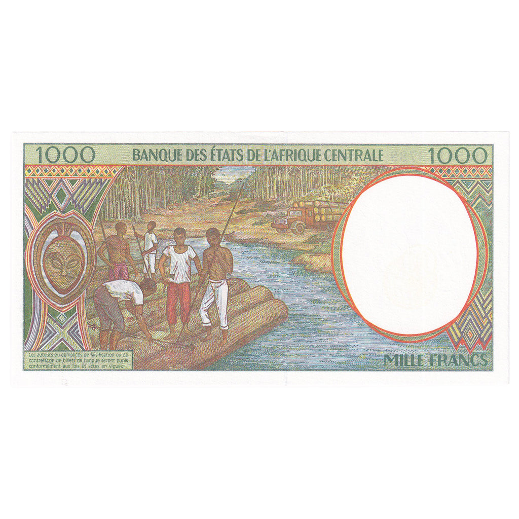 Banknote, Central African States, 1000 Francs, 2000, KM:602Pg, UNC(65-70)