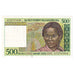 Billete, 500 Francs = 100 Ariary, Undated (1996), Madagascar, KM:75b, UNC