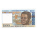 Banknote, Madagascar, 1000 Francs = 200 Ariary, 1996-2004, KM:76b, UNC(65-70)