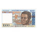 Banknote, Madagascar, 1000 Francs = 200 Ariary, 1996-2004, KM:76b, UNC(65-70)