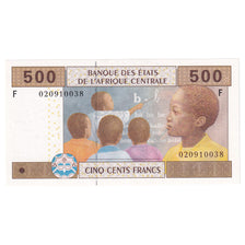 Banknote, Central African States, 500 Francs, 2002, 2002, KM:506F, UNC(65-70)