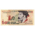 Banconote, Brasile, 5000 Cruzeiros Reais, Undated (1993), KM:241, FDS