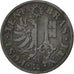 SWISS CANTONS, Centime, 1839, KM #125, EF(40-45), Billon, 0.60