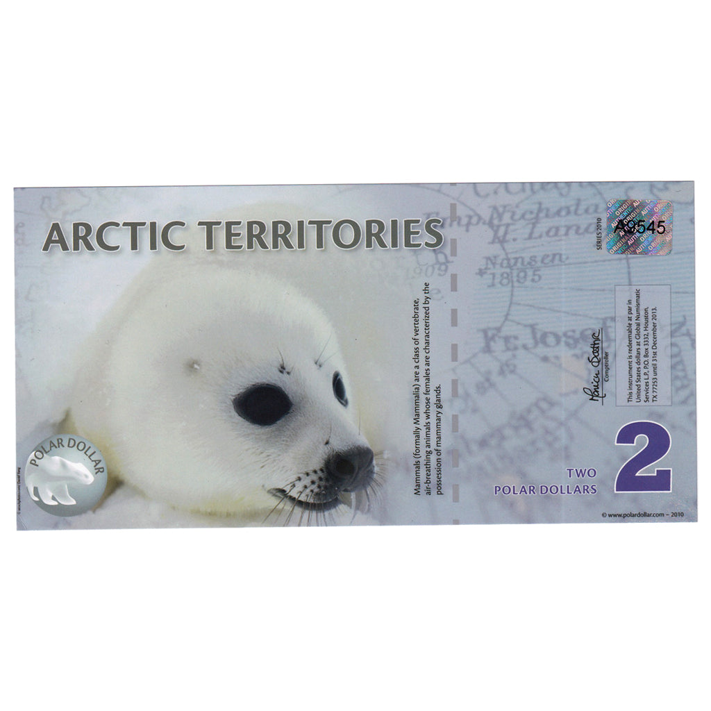 Banknote, United States, Dollar, 2010, 2 DOLLAR ARTIC TERRITORIES, UNC(65-70)
