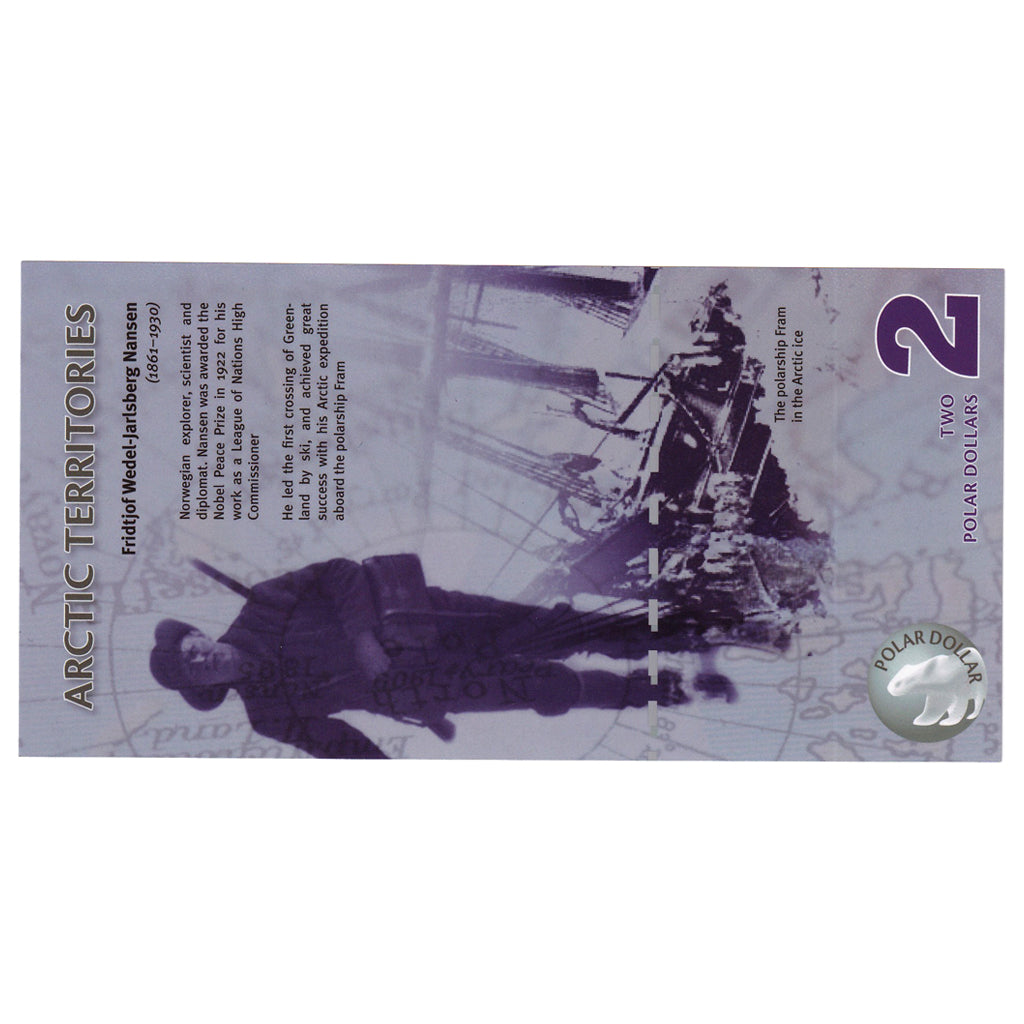 Banknote, United States, Dollar, 2010, 2 DOLLAR ARTIC TERRITORIES, UNC(65-70)