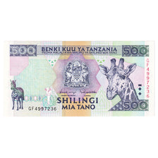 Geldschein, Tanzania, 500 Shilingi, Undated (1997), KM:30, UNZ