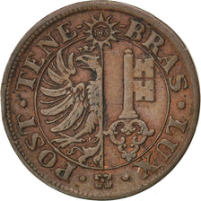Suisse, Canton de Genève, 1 Centime, 1840, KM 130