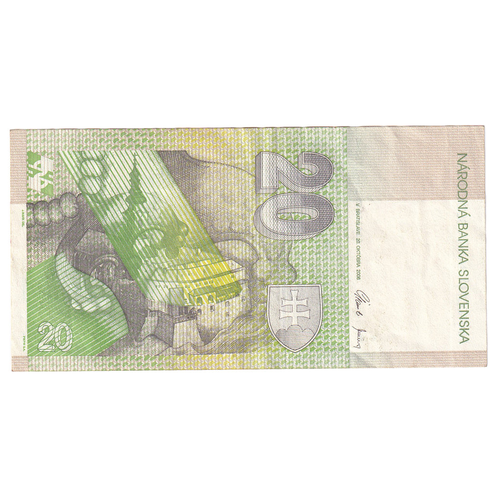 Banknote, Slovakia, 20 Korun, 2006, 2006-10-20, KM:20g, EF(40-45)