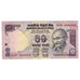 Biljet, India, 50 Rupees, 2008, KM:97l, TTB+