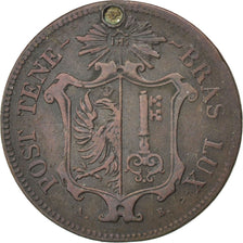 Switzerland, 5 Centimes, 1847, KM #133, EF(40-45), Billon, 1.97