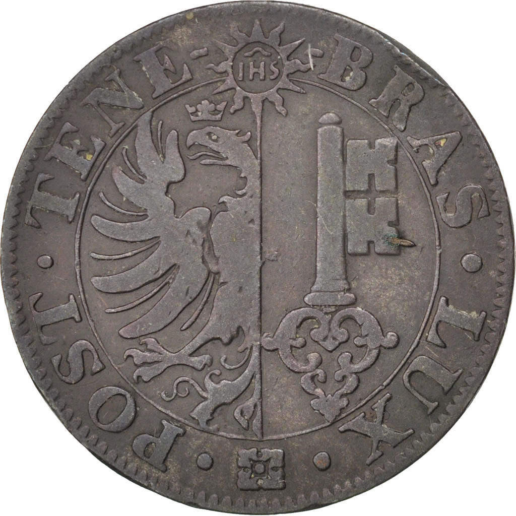 SWISS CANTONS, 10 Centimes, 1839, KM #128, VF(30-35), Billon, 3.10