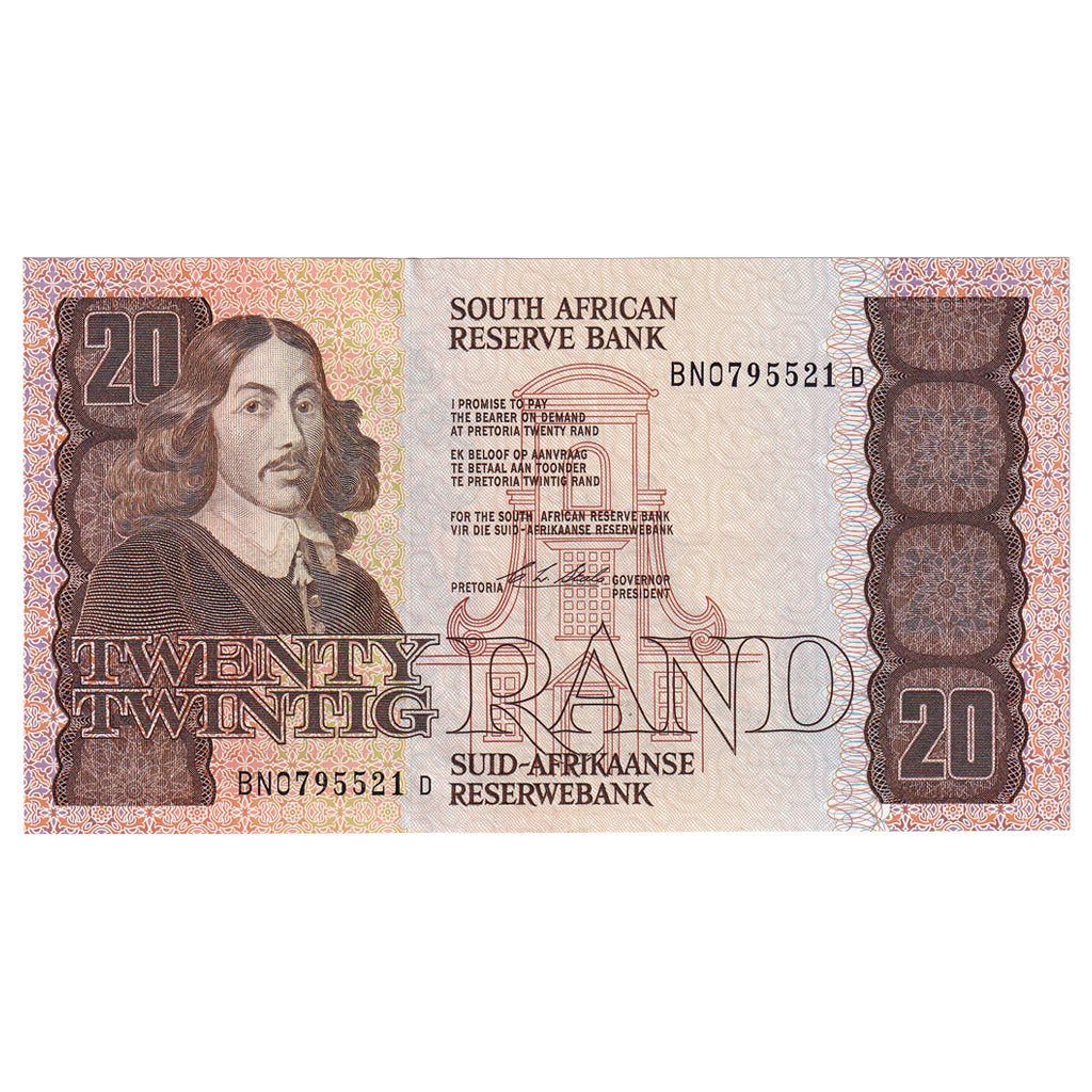 Banknote, South Africa, 20 Rand, 1990, KM:121e, UNC(65-70)