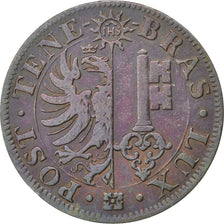 Suisse, Canton de Genève, 10 Centimes, 1844, KM 128