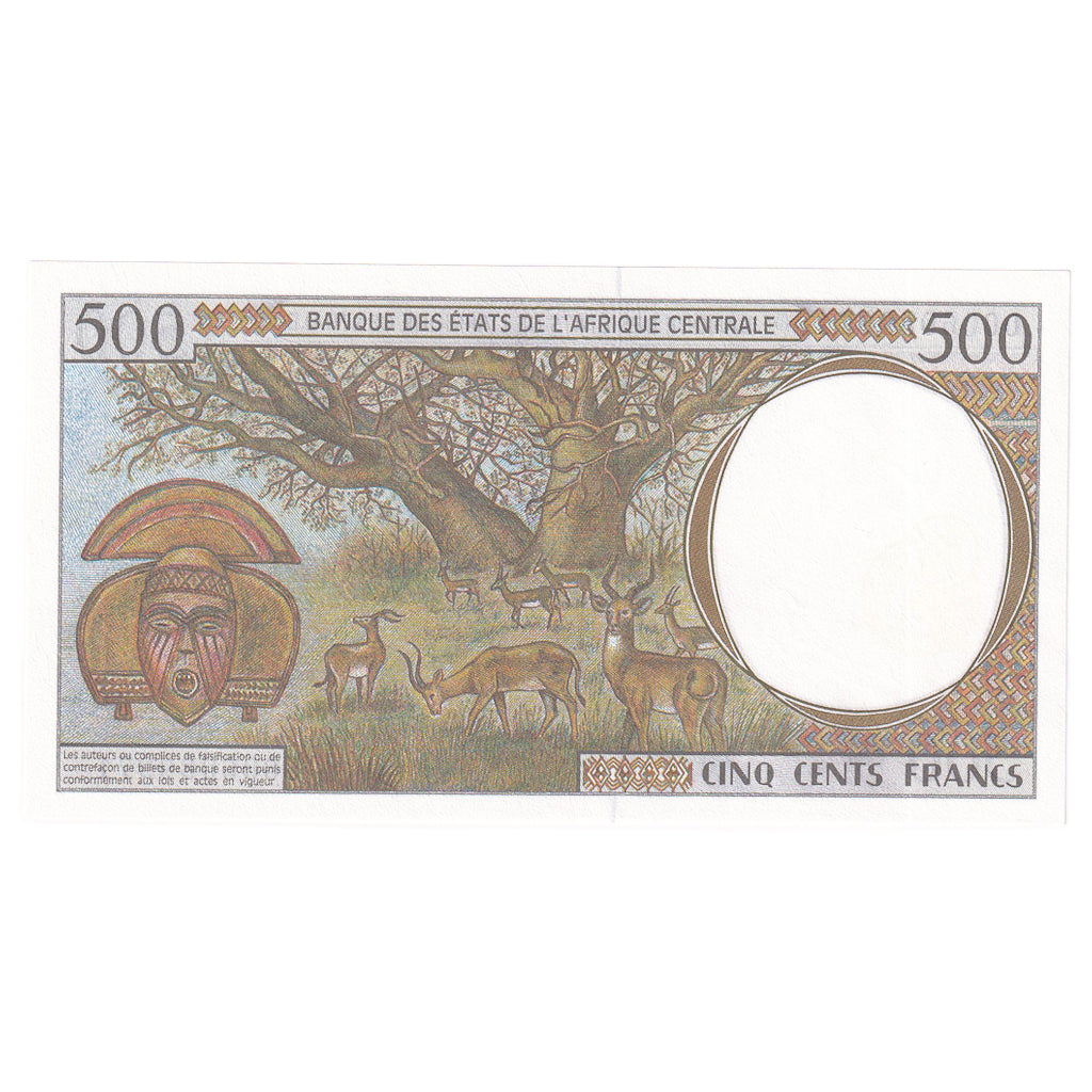 Billete, 500 Francs, 2000, Estados del África central, KM:201Eg, UNC