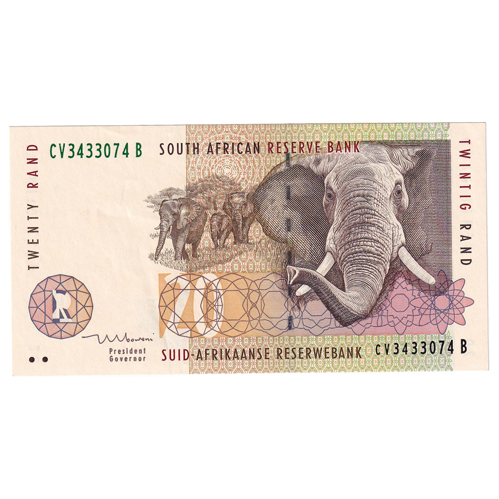 Banknote, South Africa, 20 Rand, 1999, KM:124b, UNC(65-70)