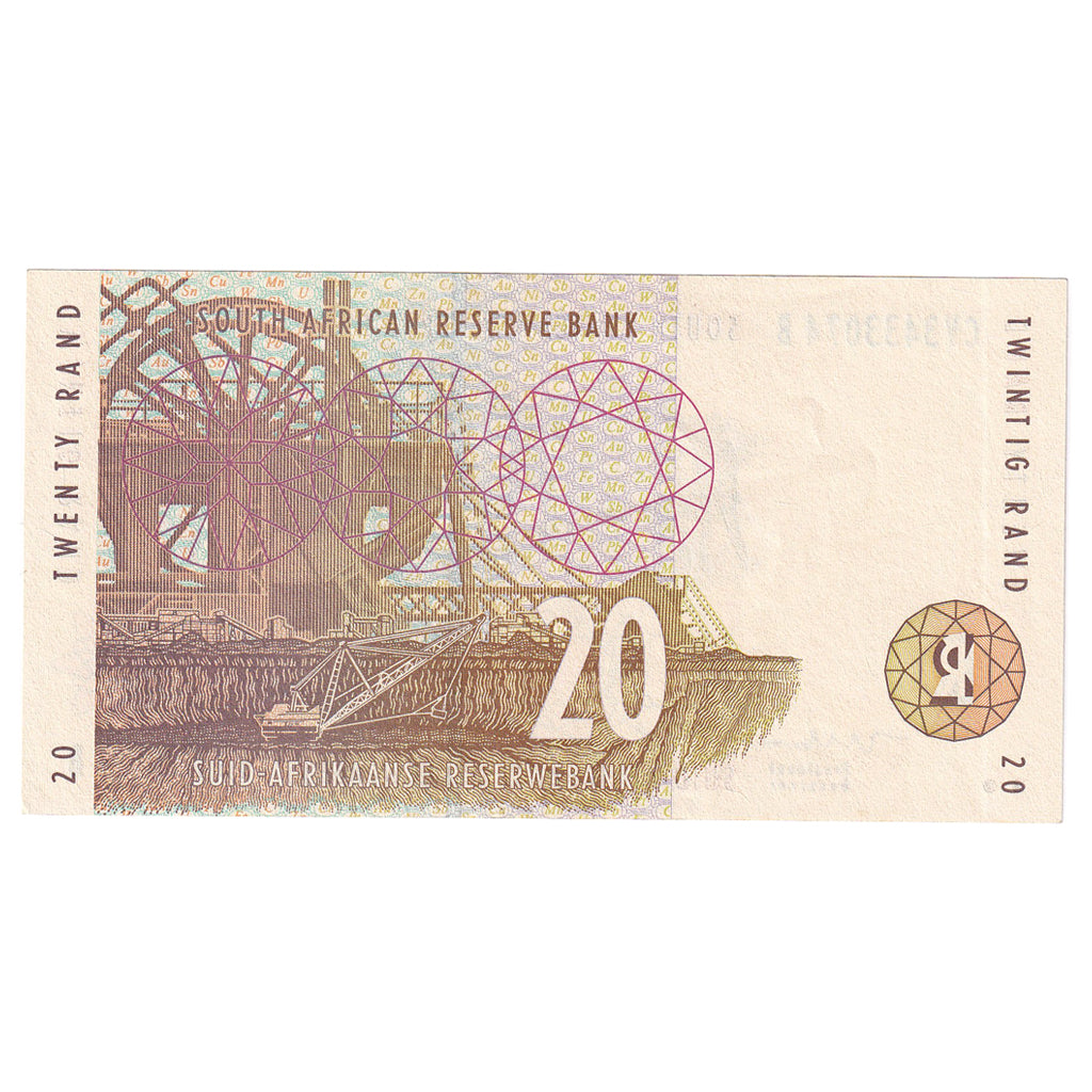Banknote, South Africa, 20 Rand, 1999, KM:124b, UNC(65-70)