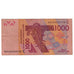 Banconote, Stati dell'Africa occidentale, 1000 Francs, 2003, KM:315Ca, MB+