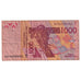 Banknot, Kraje Afryki Zachodniej, 1000 Francs, 2004, KM:815Tb, VF(20-25)