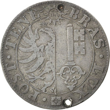 SWISS CANTONS, 25 Centimes, 1844, KM #129, EF(40-45), Billon, 3.72