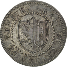 SWISS CANTONS, Sol, 1817, KM #116, AU(50-53), Billon, 0.91
