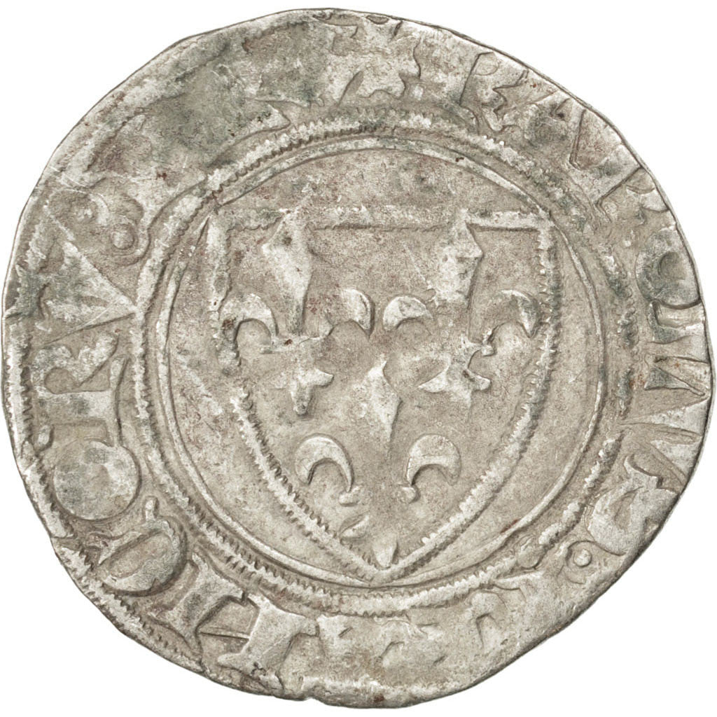 Coin, France, Blanc, Poitiers, VF(30-35), Billon, Duplessy:377A