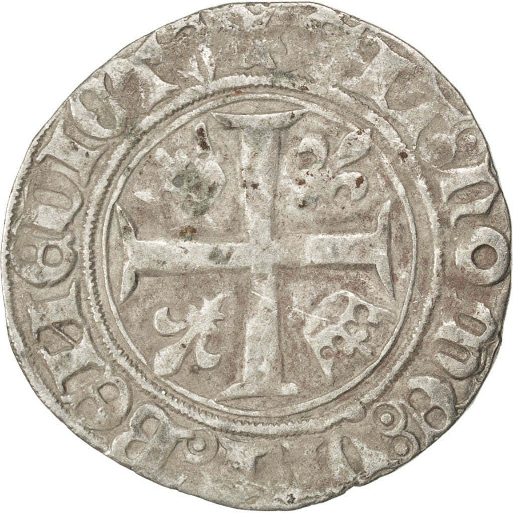 Coin, France, Blanc, Poitiers, VF(30-35), Billon, Duplessy:377A