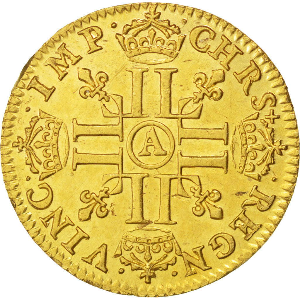 Monnaie, France, 1/2 Louis d'or, 1643, Paris, TTB+, Or, KM:101, Gadoury:57