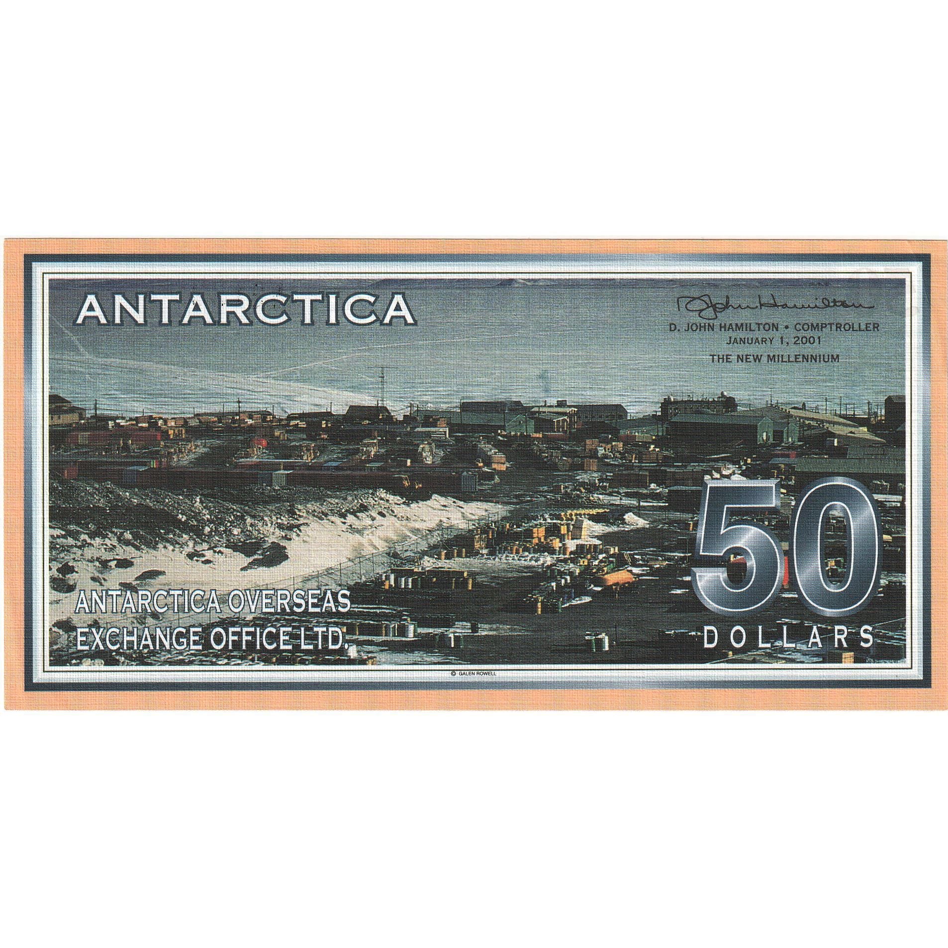 Banknot, Antarktyka, 50 Dollars, 2001, 2001-01-01, UNC(65-70)