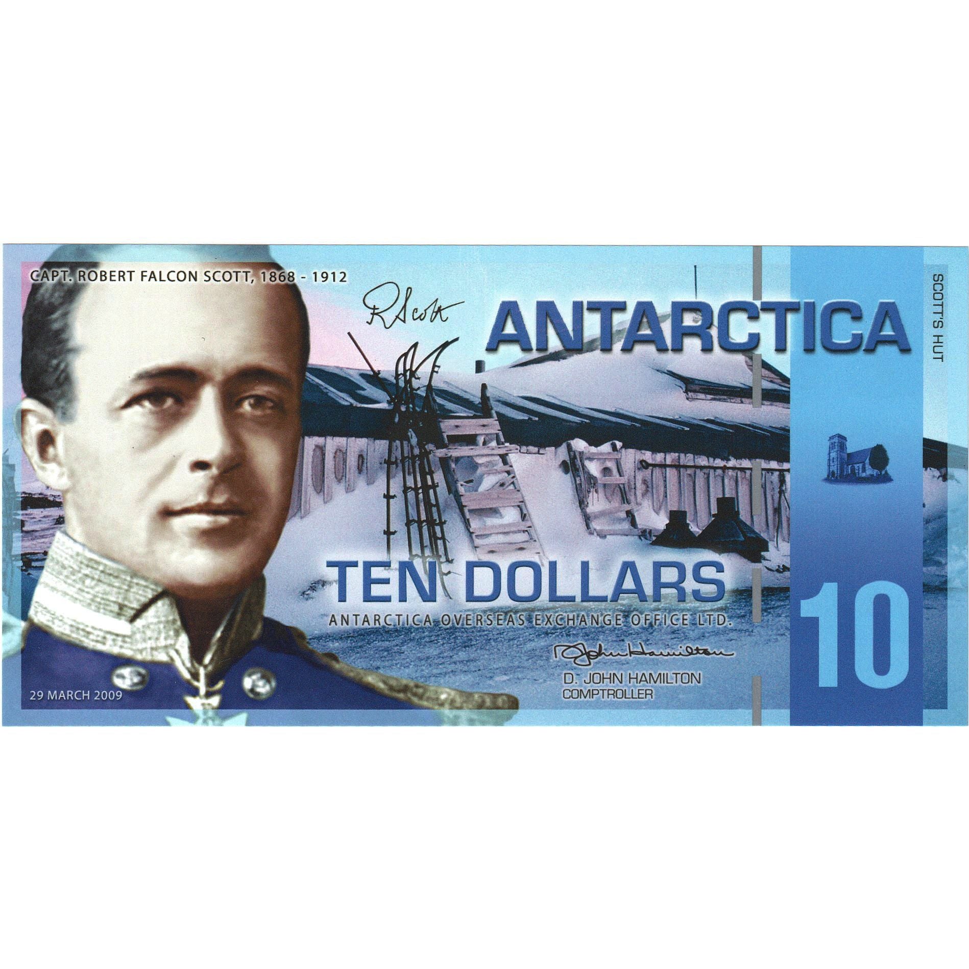 Banconote, Antartico, 10 Dollars, 2009, 2009-03-29, FDS