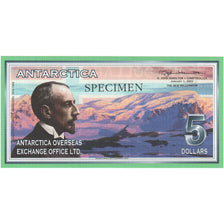 Biljet, Antarctica, 5 Dollars, 2001, 2001-01-01, NIEUW