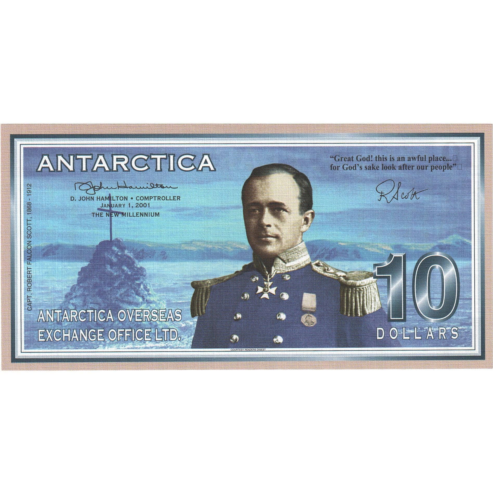 Banknote, Antarctic, 10 Dollars, 2001, 2001-01-01, UNC(65-70)