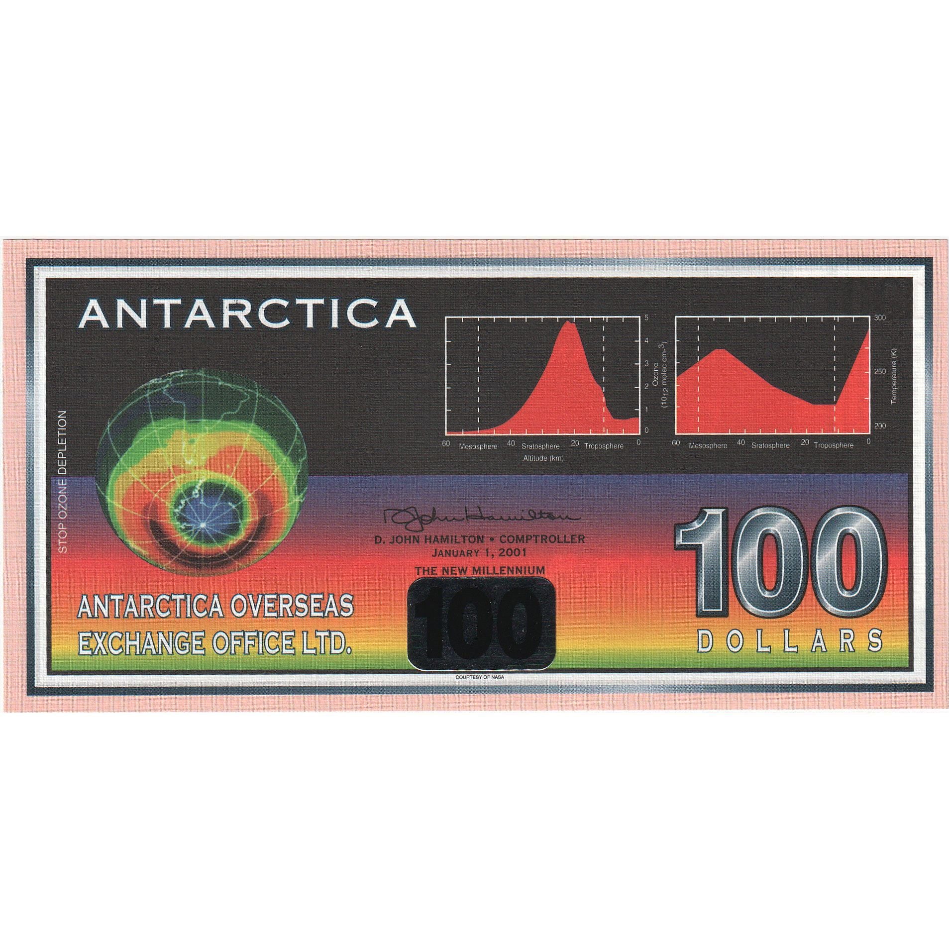 Banknot, Antarktyka, 100 Dollars, 2001, 2001-01-01, UNC(65-70)