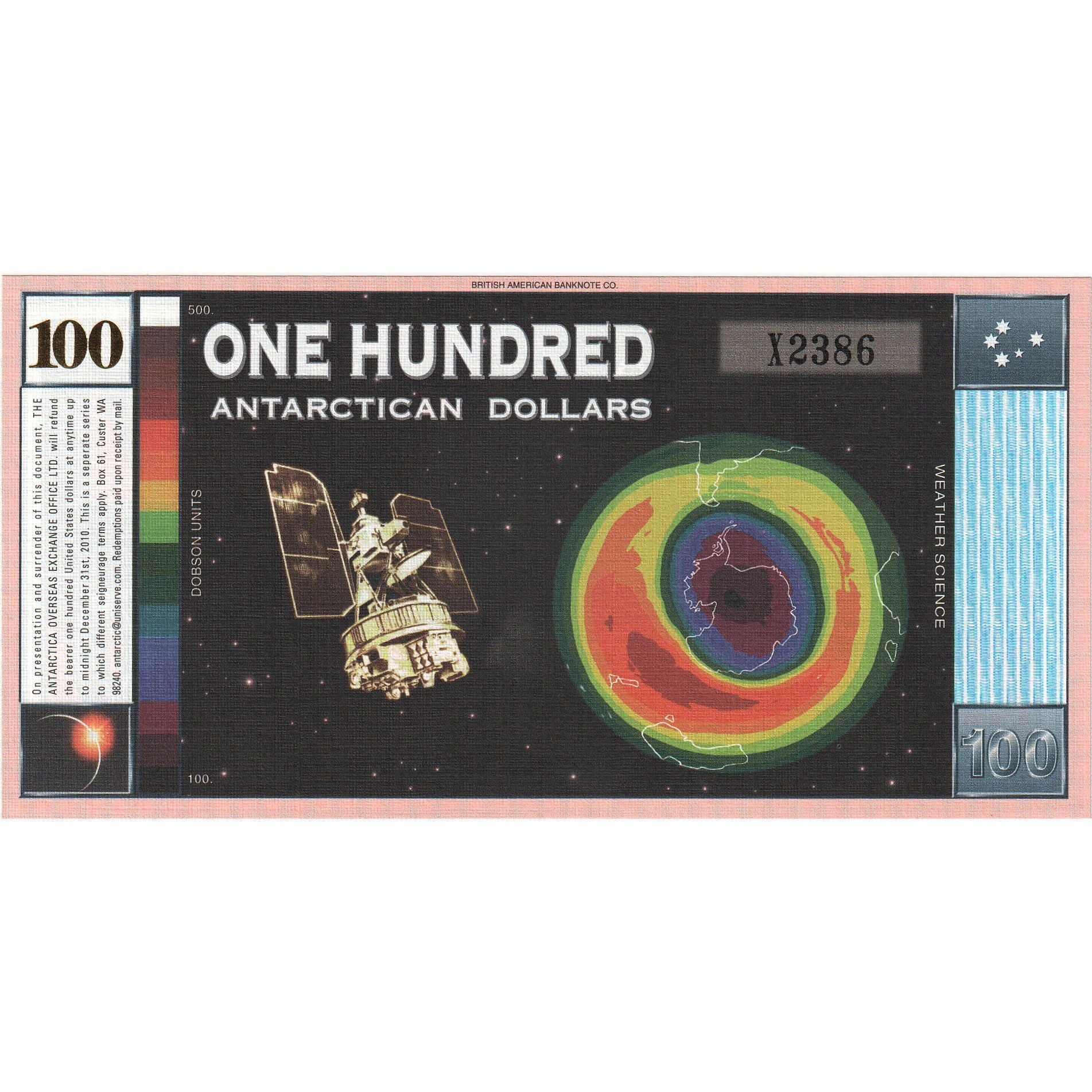 Banknot, Antarktyka, 100 Dollars, 2001, 2001-01-01, UNC(65-70)
