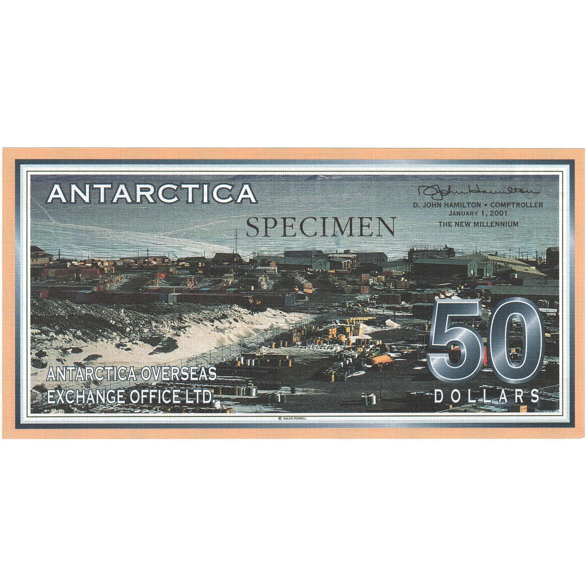 Banknote, Antarctic, 50 Dollars, 2001, 2001-01-01, UNC(65-70)