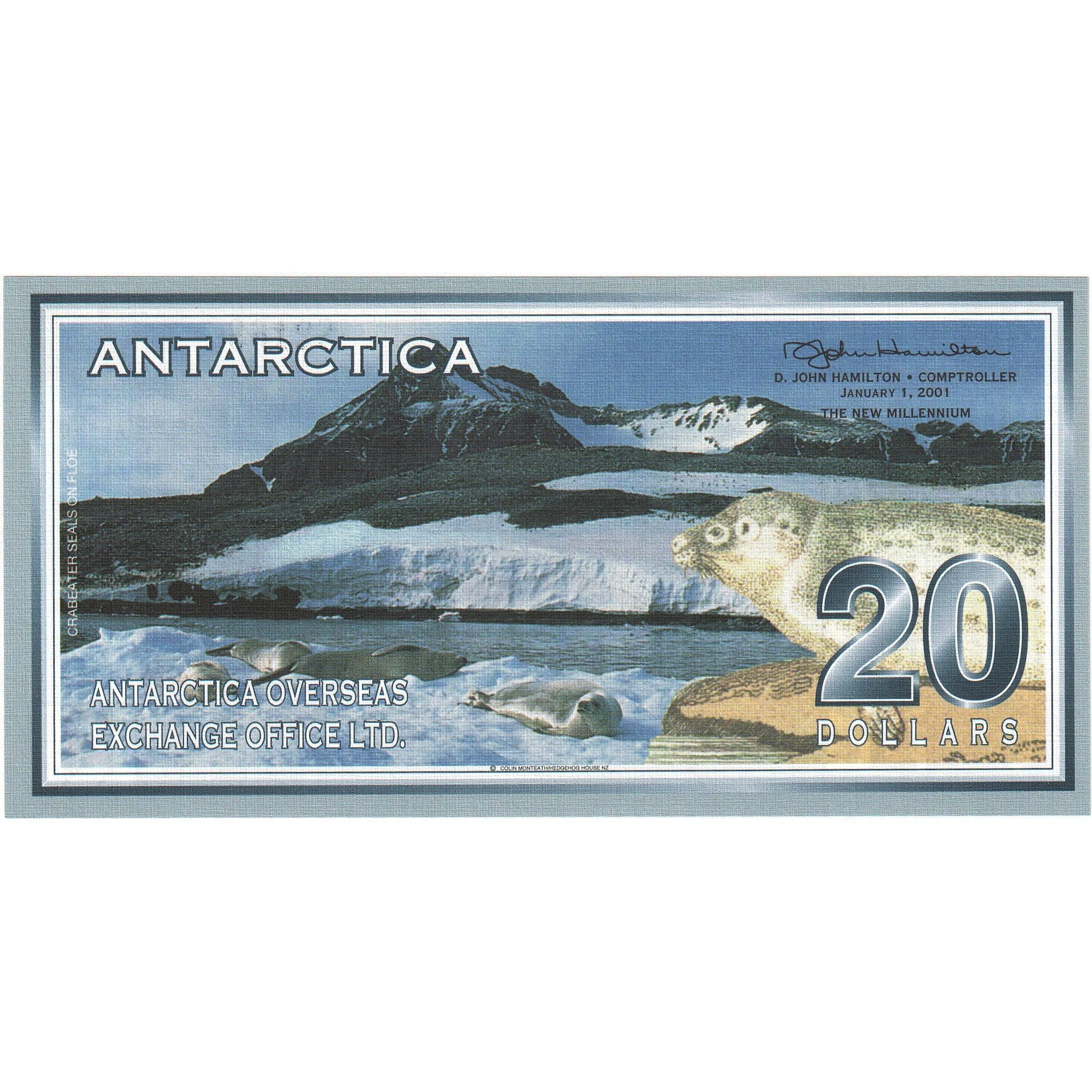 Banknote, Antarctic, 20 Dollars, 2001, 2001-01-01, UNC(65-70)