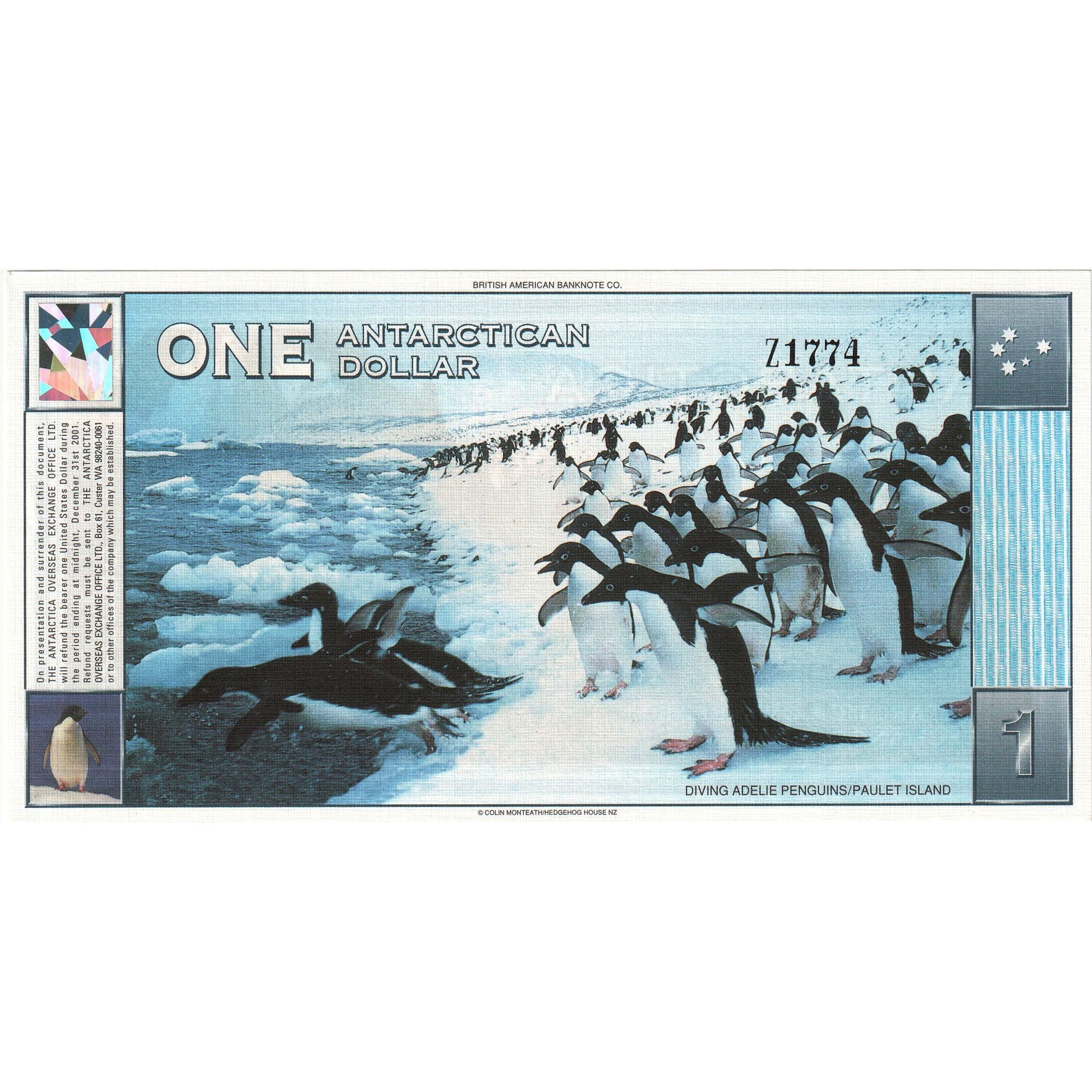 Banknote, Antarctic, 1 Dollar, 1996, 1996-03-01, UNC(65-70)